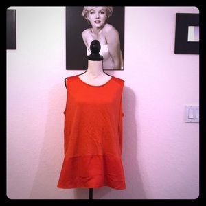 Chico’s size 3 Orange Sleeveless Top